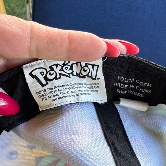 Pokemon Kids Hat - Black with Colorful Characters - Picture 4 of 5